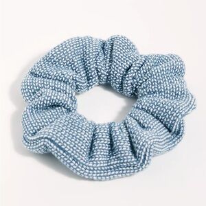 Free People Blue Knit Scrunchie
